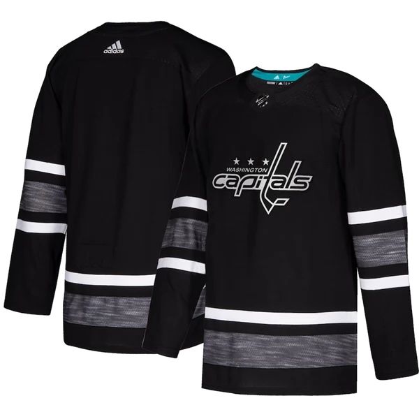 Herren Washington Capitals Eishockey Trikot Blank 2019 All-Star Schwarz Authentic